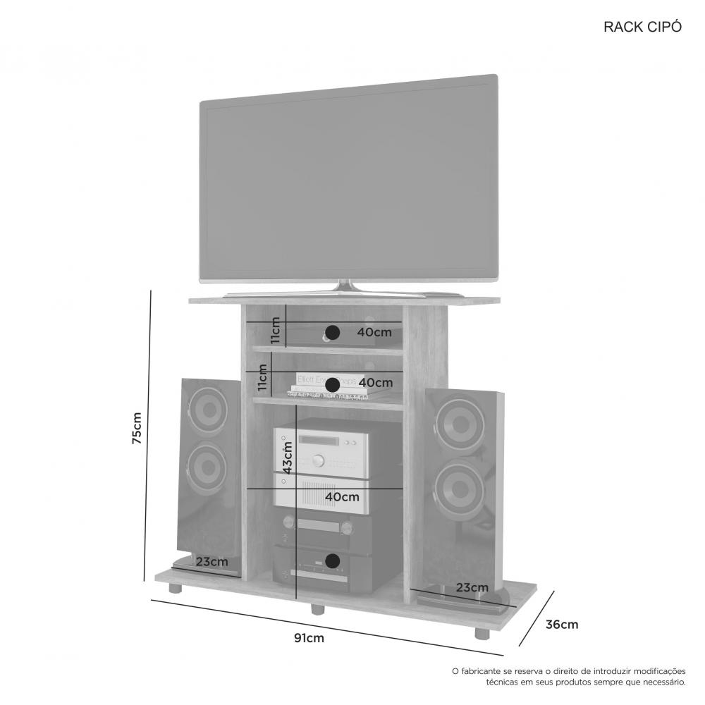 Rack Cipó JCM | Cinamomo/Off White - Imagem 3