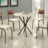Mesa Atlanta Com 4 Cadeiras Off- Teixeira