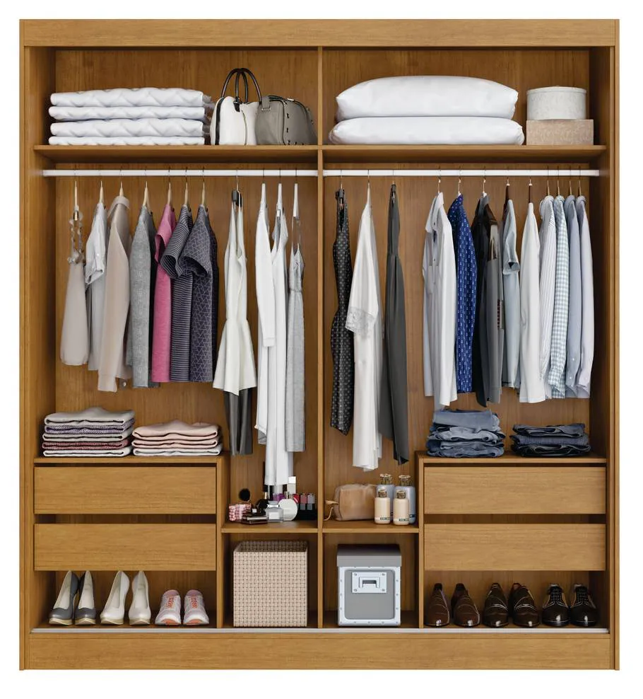 Guarda Roupa Viena Casal Com Espelho - Imagem 6