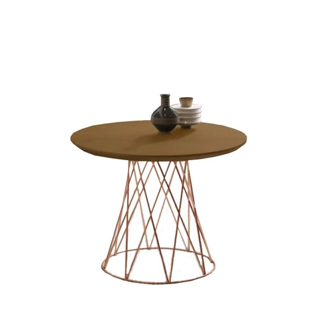 Mesa de Centro JB 8040 - Nature Pé Bronze - Imagem 2