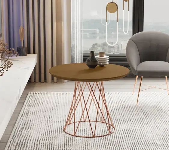 Mesa de Centro JB 8040 - Nature Pé Bronze