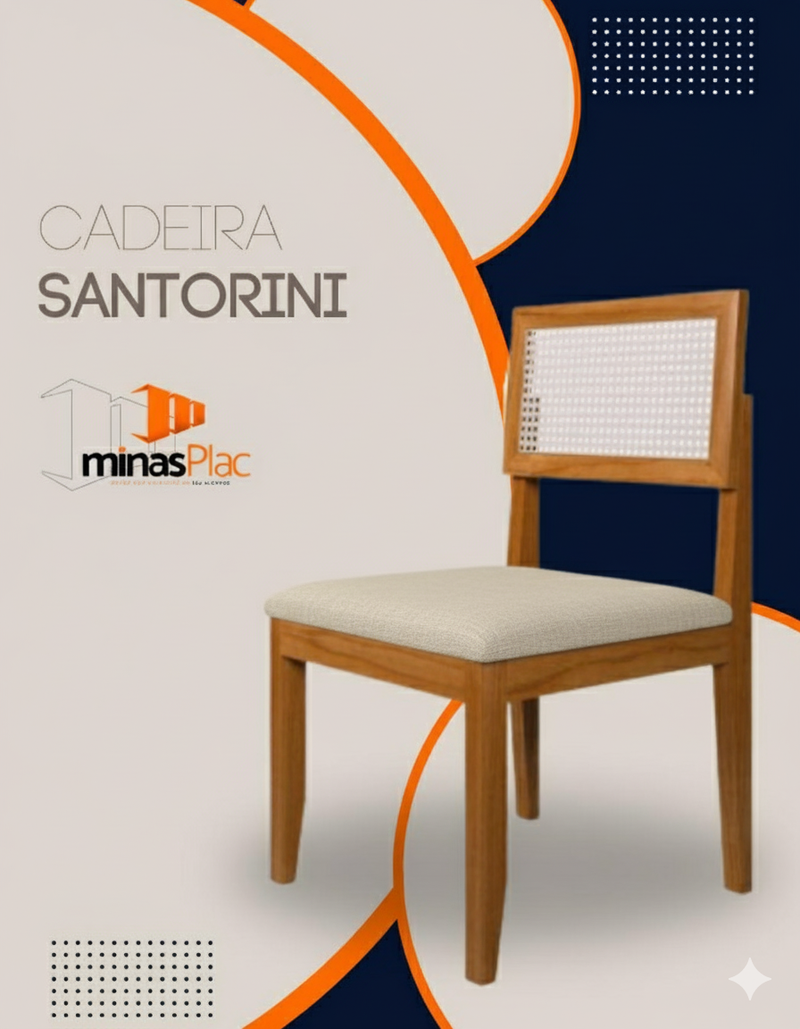 Mesa Barcelona com 6 Cadeiras Santorini - Imagem 2