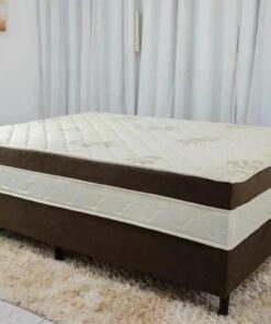 CAMA BOX CONJUGADA RUBI LUXO | CASAL | MARROM